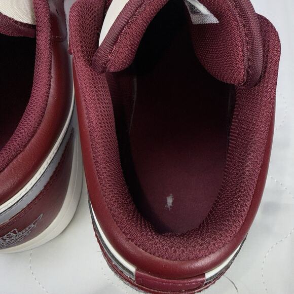 Nike Air Jordan 1 Low Bordeaux Cherrywood/Red/Grey 553558-615 Sz 10
